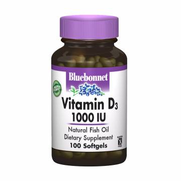Витамин Д3 Bluebonnet Nutrition Vitamin D3 1000 МЕ, 100 капсул
