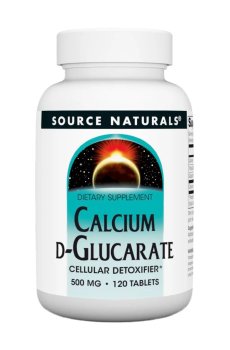 Кальций Д-глюкарат Source Naturals Calcium D-Glucarate, 500 мг, 120 таблеток