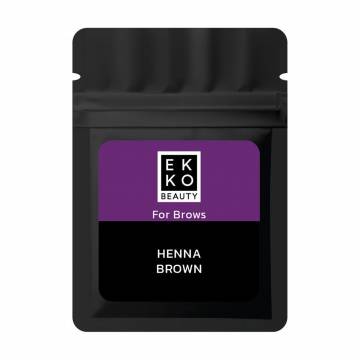 Хна для бровей Ekko Beauty For Brows Henna, Brown, 7 г (зип-саше) Хна для бровей Ekko Beauty For Brows Henna, Brown, 7 г (зип-саше)