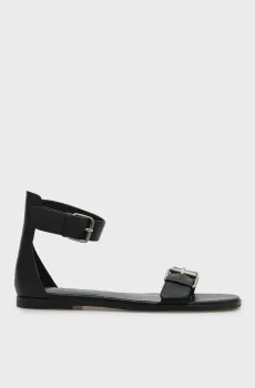 Женские черные кожаные сандалии Noire Черный 40 PRPY PRSLT1274W