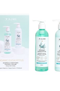 Подарочный набор для волос T-LAB Professional Organics Organic Eucalyptus (шампунь, 250 мл + кондиционер, 250 мл)