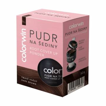 Пудра Colorwin Root Cover Up Powder для маскировки седины и отросших корней волос, Dark Brown, 3.2 г Пудра Colorwin Root Cover Up Powder для маскировки седины и отросших корней волос, Dark Brown, 3.2 г