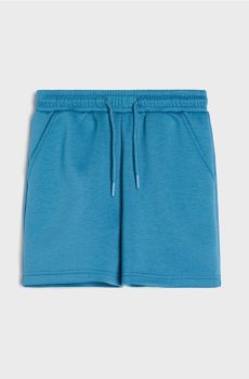 Трикотажні шорти з домішкою віскози - mid blue