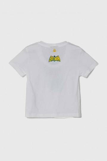 Детская хлопковая футболка United Colors of Benetton цвет белый