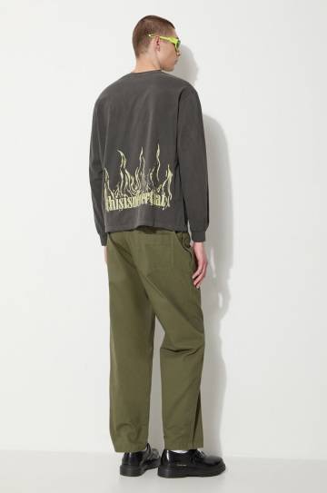 Брюки thisisneverthat Easy Pant мужские цвет зелёный фасон chinos TN240WPACP01 Брюки thisisneverthat Easy Pant мужские цвет зелёный фасон chinos TN240WPACP01