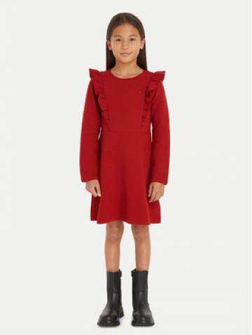 Tommy Hilfiger Повсякденна сукня KG0KG08021 Червоний Regular Fit Tommy Hilfiger Повсякденна сукня KG0KG08021 Червоний Regular Fit