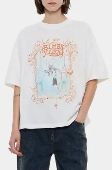 Женская белая футболка Белый L Bimba Y Lola 242BR7481.10070