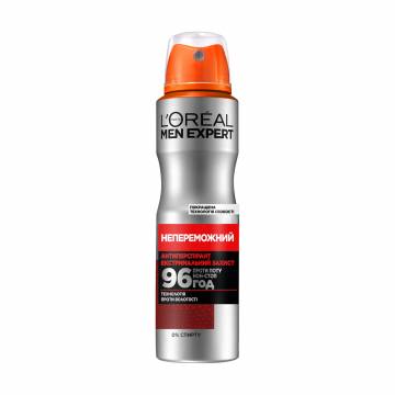 Дезодорант-антиперспирант спрей LOreal Men Expert Непобедимый, мужской, 150 мл Дезодорант-антиперспирант спрей LOreal Men Expert Непобедимый, мужской, 150 мл