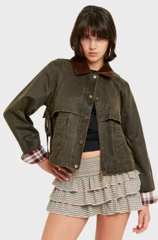 Женская темно-серая джинсовая куртка Серый M-L Tally Weijl SJAPESECILE2