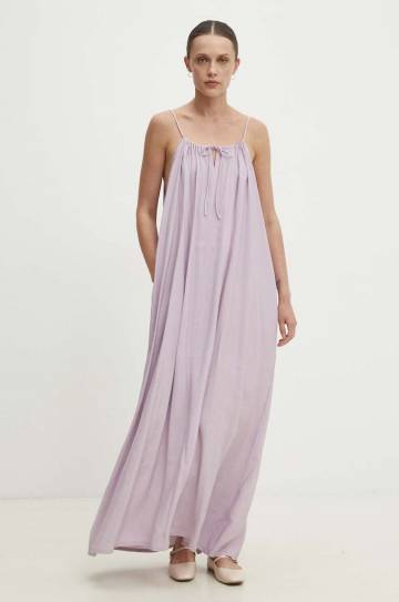 Платье Answear Lab цвет фиолетовый maxi oversize Платье Answear Lab цвет фиолетовый maxi oversize
