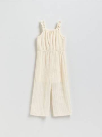 Reserved - Комбінезон на бретельках - кремовий - 760EX-01X