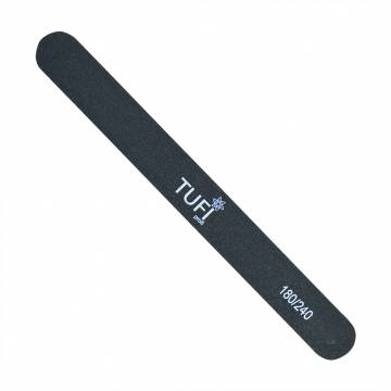 Пилка для ногтей Tufi profi Premium Прямая 180/240 грит, черная (0122191) Пилка для ногтей Tufi profi Premium Прямая 180/240 грит, черная (0122191)