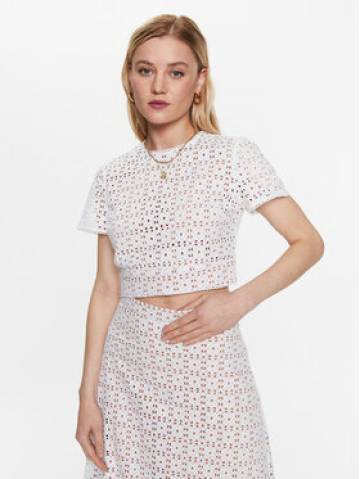 MICHAEL Michael Kors Топ MS340HG8BK Білий Slim Fit MICHAEL Michael Kors Топ MS340HG8BK Білий Slim Fit