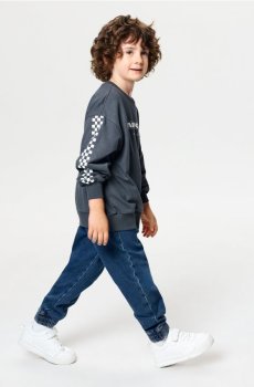 Джинси regular fit з домішкою віскози - синій