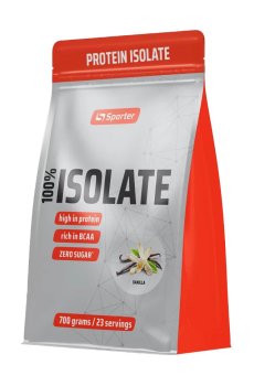 Изолят сывороточного протеина Sporter 100% Isolate Ваниль, в порошке, 700 г