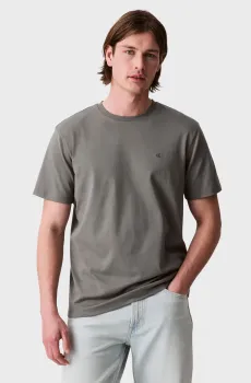 Мужская серая футболка SUPIMA CHEST Серый M Calvin Klein LV04LB275G