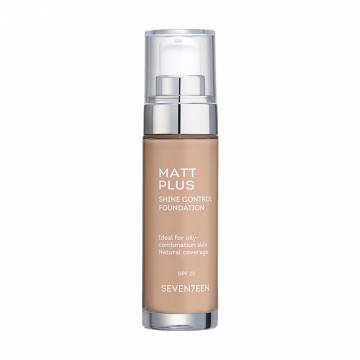 Матовая тональная основа Seventeen Matt Plus Shine Control Foundation SPF 20, 05 Dark Beige, 30 мл Матовая тональная основа Seventeen Matt Plus Shine Control Foundation SPF 20, 05 Dark Beige, 30 мл