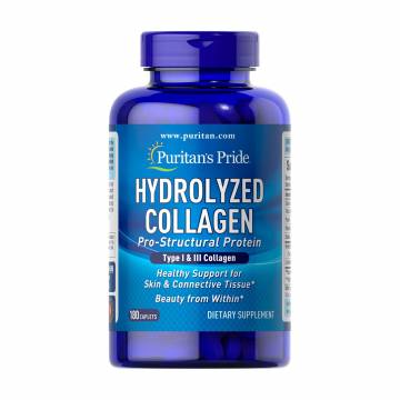 Гидролизированный коллаген Puritans Pride Hydrolyzed Collagen 1000 мг, 180 каплет