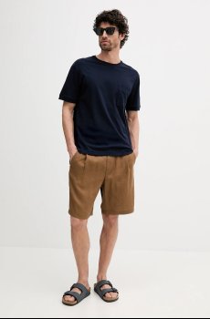 Футболка с примесью льна United Colors of Benetton