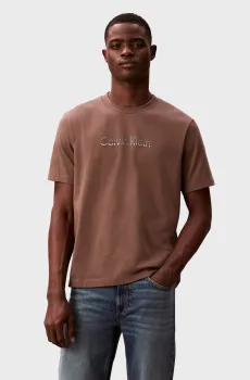 Мужская коричневая футболка WHOLESALE Коричневый L Calvin Klein LV04LF813G
