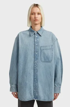 Женская голубая джинсовая рубашка Maxi Голубой XS G-Star RAW D27695,D788