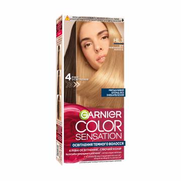 Стойкая крем-краска для волос Garnier Color Sensation HL3 Миндальный блонд, 110 мл Стойкая крем-краска для волос Garnier Color Sensation HL3 Миндальный блонд, 110 мл