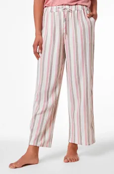 Женские льняные брюки в полоску ROAN Разноцветный S Etam 6535066