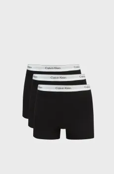 Мужские черные боксеры (3 шт) TRUNK Черный 3XL Calvin Klein LV00NB4392