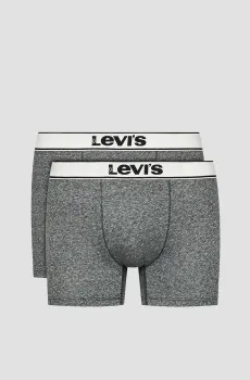 Мужские серые боксеры (2 шт) Серый XXL Levi’s® 100001150;010
