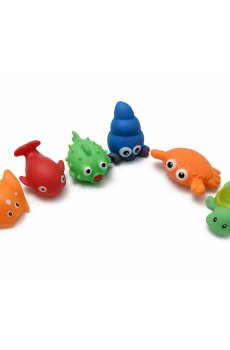 Набор игрушек для купания Lindo Морские, от 6 месяцев (37-26)