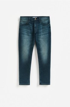 Reserved - Джинси slim з вареним ефектом - indigo jeans - 070KI-57J