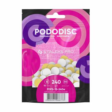 Сменные файлы для педикюрного диска на мягкой основе Staleks Pro Pododisc Pro S, белые, 240 грит, 50 шт Сменные файлы для педикюрного диска на мягкой основе Staleks Pro Pododisc Pro S, белые, 240 грит, 50 шт