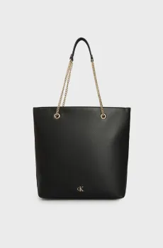 Женская черная сумка MINIMAL MONOGRAM CHAIN TOTE Черный ONESIZE Calvin Klein LV04F3204G