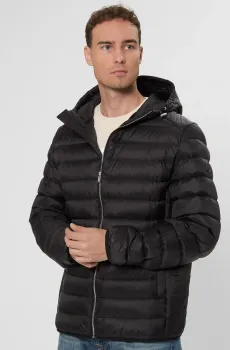 Мужской черный пуховик Черный 50 BOSS 50540450;001