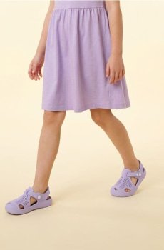 Сандалі на застібку - Фіолетовий