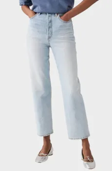 Женские голубые джинсы Ribcage Straight Ankle Голубой 24-29 Levi’s® 72693;0282