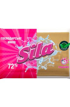 Хозяйственное твердое мыло Sila 72%, 140 г