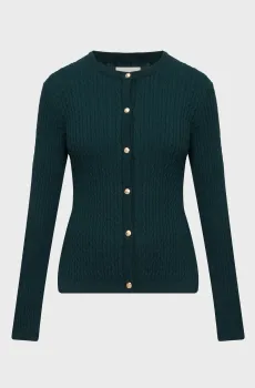Женский зеленый кардиган MINI CABLE KNIT Зеленый L Gant 4805271