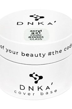Акрил-гель для ногтей DNKa Acryl Gel 0001 Glass, 30 мл (банка)