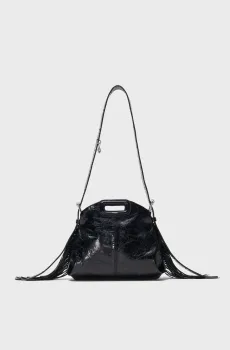 Женская черная кожаная Miss M Черный ONESIZE MAJE MFASA01128_Black