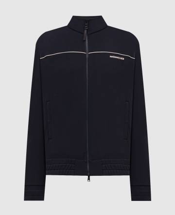 Синяя спортивная куртка с логотипом