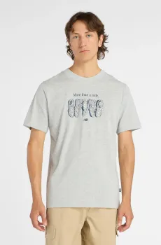 Мужская серая футболка Miler T-Shirt Серый S New Balance MT61778SAG