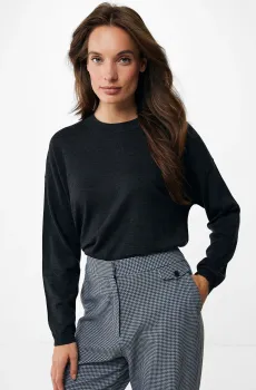 Женский черный шерстяной джемпер Черный S Mexx MF006605143W