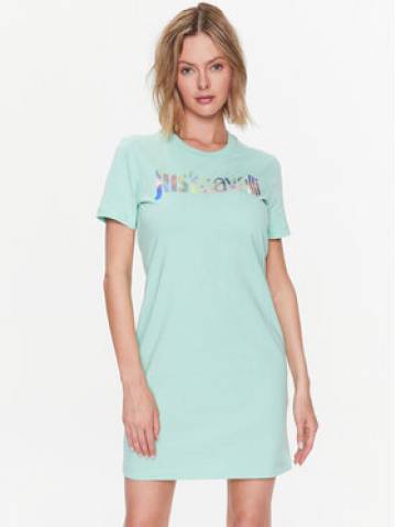 Just Cavalli Повсякденна сукня 74PBOG00 Зелений Regular Fit Just Cavalli Повсякденна сукня 74PBOG00 Зелений Regular Fit