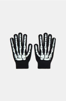 Рукавички, що світяться в темряві - чорний