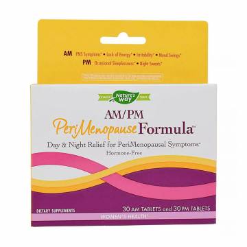 Поддержка менопаузы Natures Way AM/PM PeriMenopause Formula, 60 таблеток Поддержка менопаузы Natures Way AM/PM PeriMenopause Formula, 60 таблеток