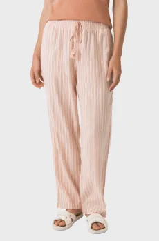 Женские персиковые брюки в полоску Оранжевый XS womensecret 3702263