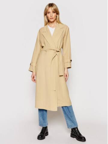 TWINSET Тренч 211TT2580 Бежевий Regular Fit TWINSET Тренч 211TT2580 Бежевий Regular Fit