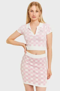 Женская розовая юбка с узором Розовый M Tally Weijl SSKVIDEREY