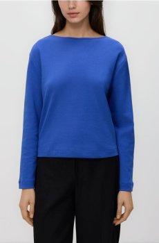 Reserved - Бавовняний лонгслів - синій - 365JX-55X